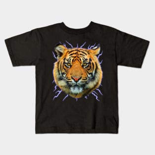 Vintage 90's Tiger Lightning Kids T-Shirt